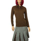 60’s Tarni Brown Retro Shirt (M)