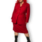 90’s/Y2K Kasper II for August Max Woman Red Skirt Suit (2X)
