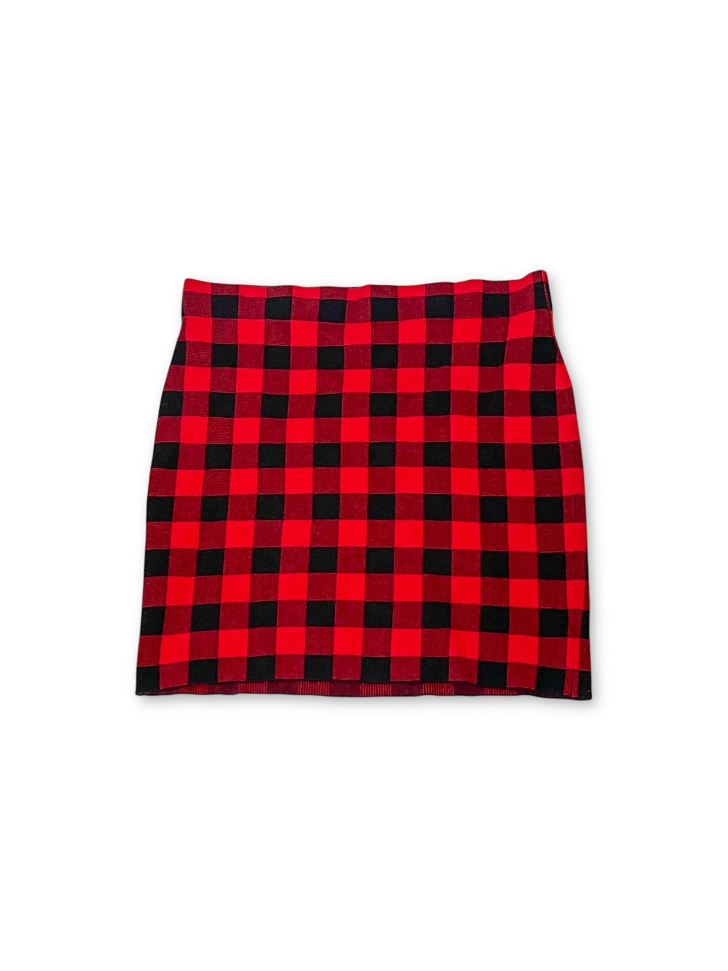 Gingham Plaid Bodycon Skirt (2X/3X/4X)