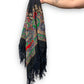 Black Paisley Filigree Print Scarf