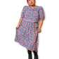 90’s Retro Floral Midi Dress (2X)