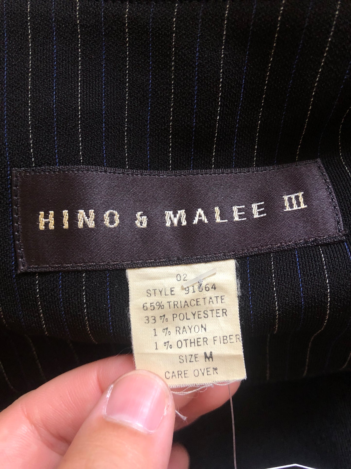 90’s Hino & Malee III Black Pinstripe Blazer (L/XL/2X/3X)