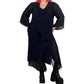 80’s/90’s R&M Richards Navy Blue Mesh Cardigan + Maxi Dress Set (2X)