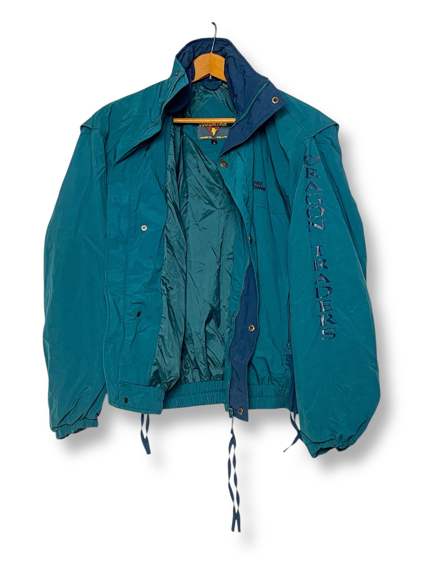 90’s Teal Blue Windbreaker (L)