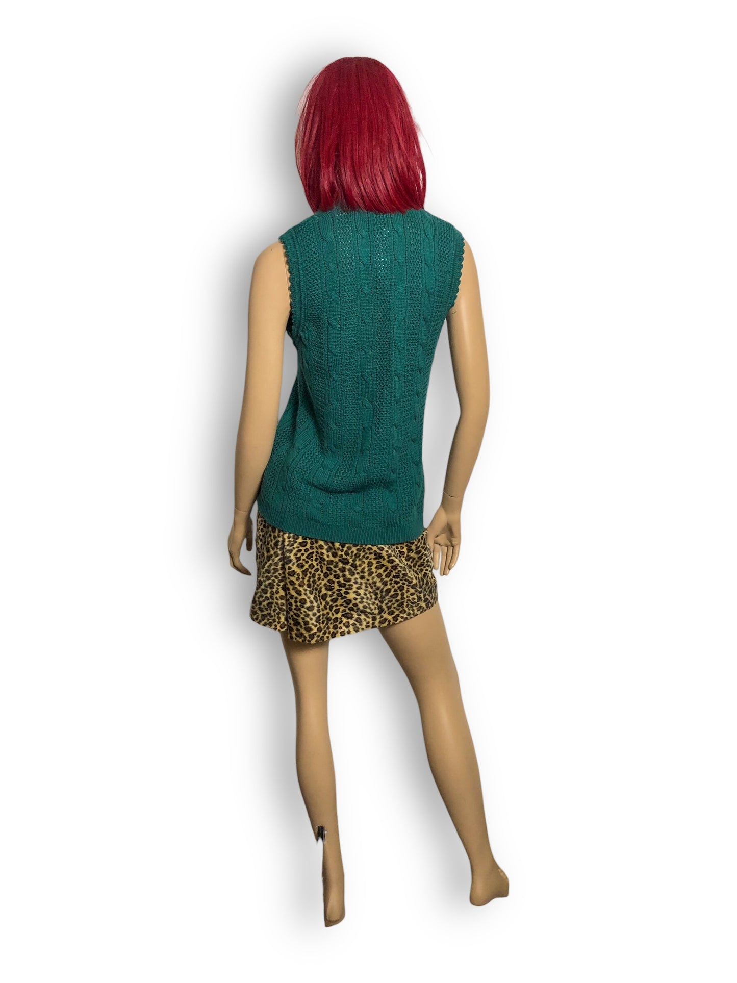 90’s Amusante Teal Knit Vest (L)