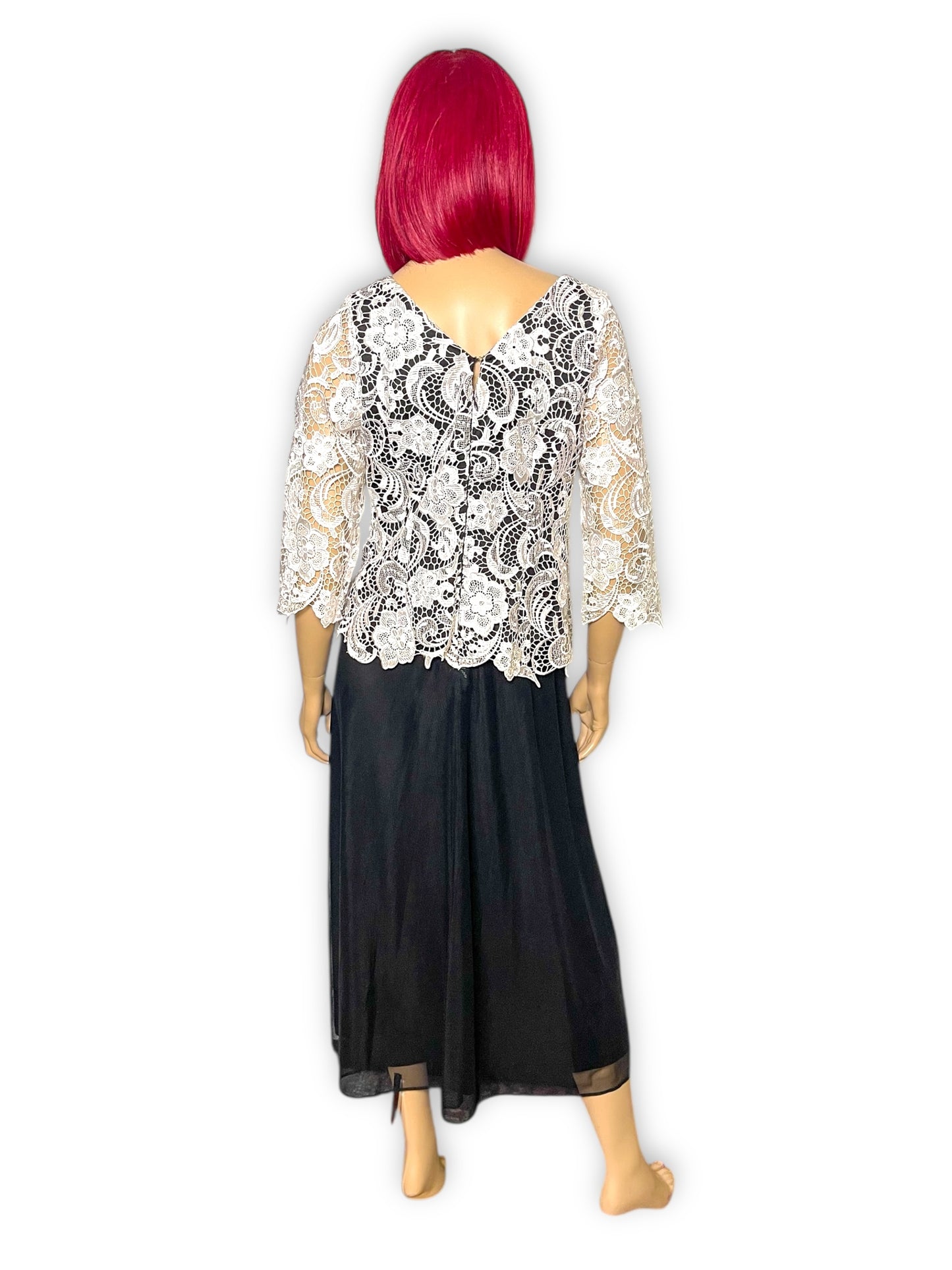 90’s Alex Evenings Retro Maxi Dress (M)