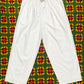 90’s Bogari Signature Cream Pleated Pants (XL)