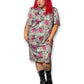 80’s Retro Floral Layered Dress (1X/2X)