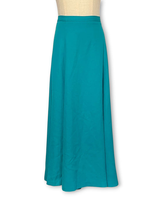 90’s/Y2K Retro Turquoise Midi Skirt (XL)