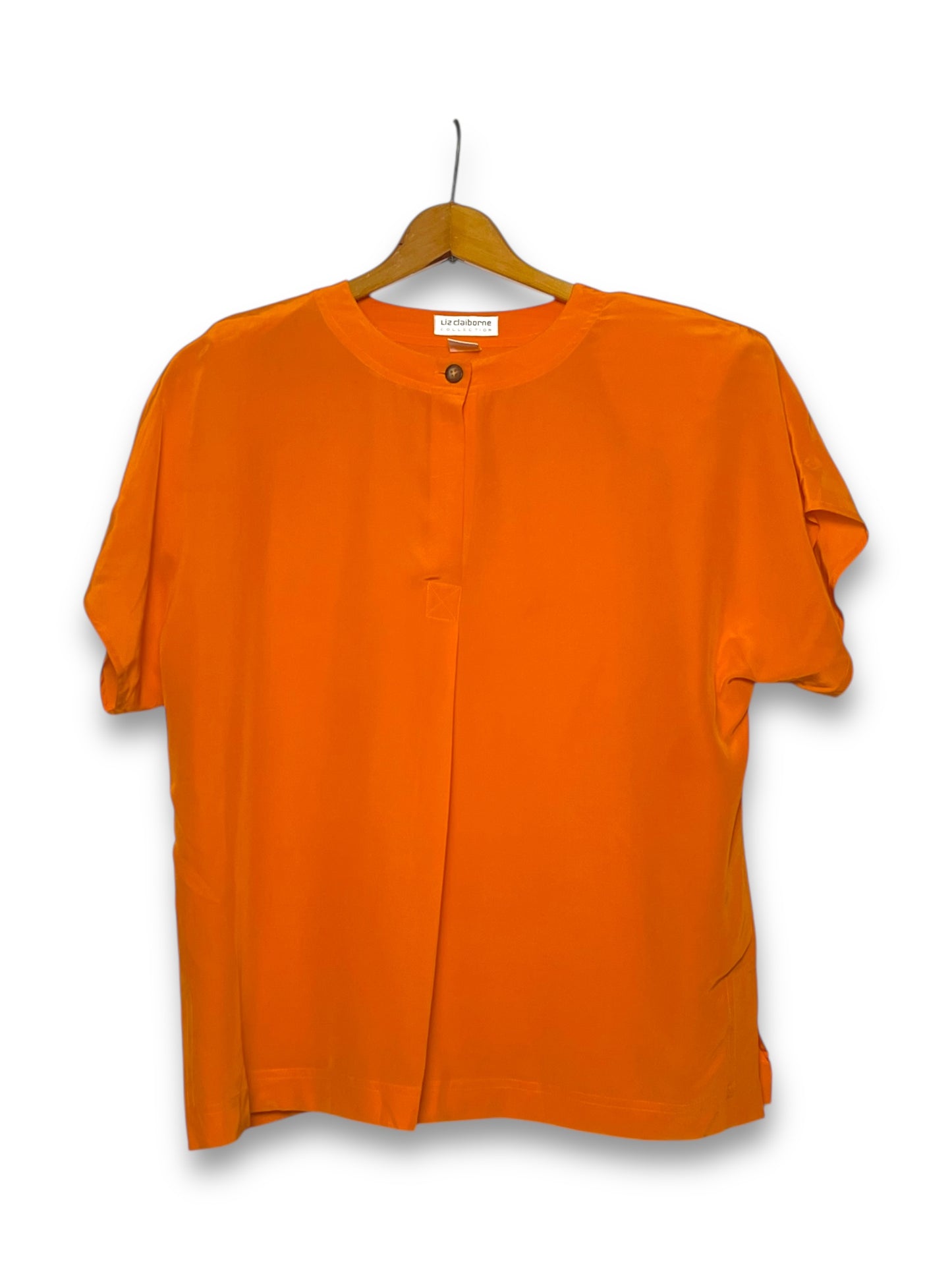 80’s Liz Claiborne Retro Orange Blouse (L/XL)
