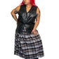 90’s Rebel Ryder Black Patchwork Leather Vest (2X/3X)
