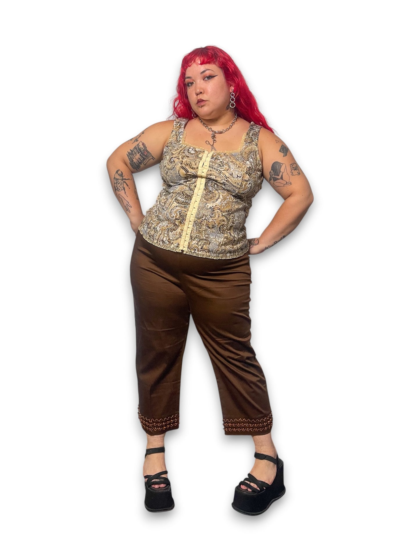 90’s Boho Capri Pants (2X)