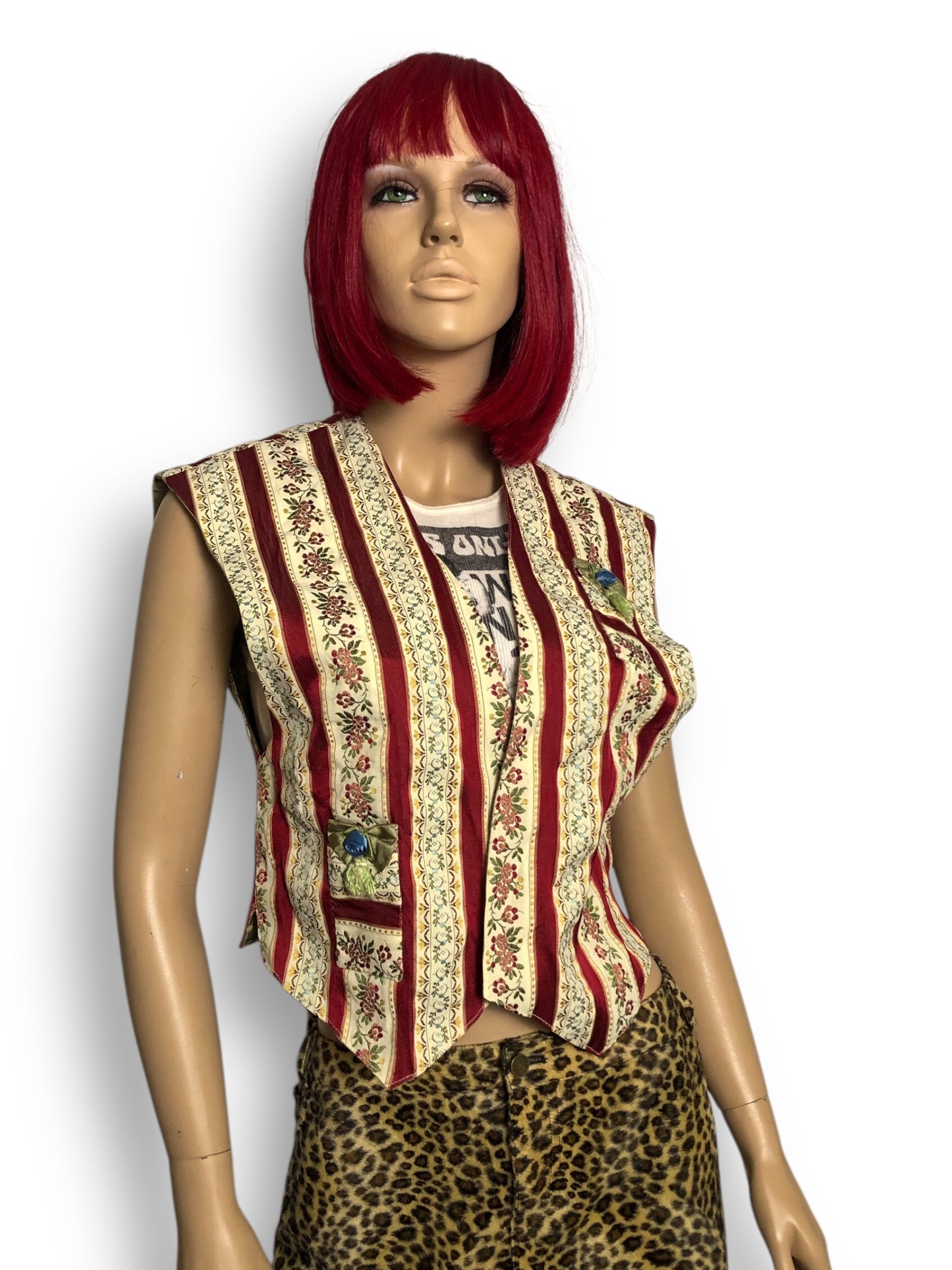 Vintage Embroidered Vest (M/L)