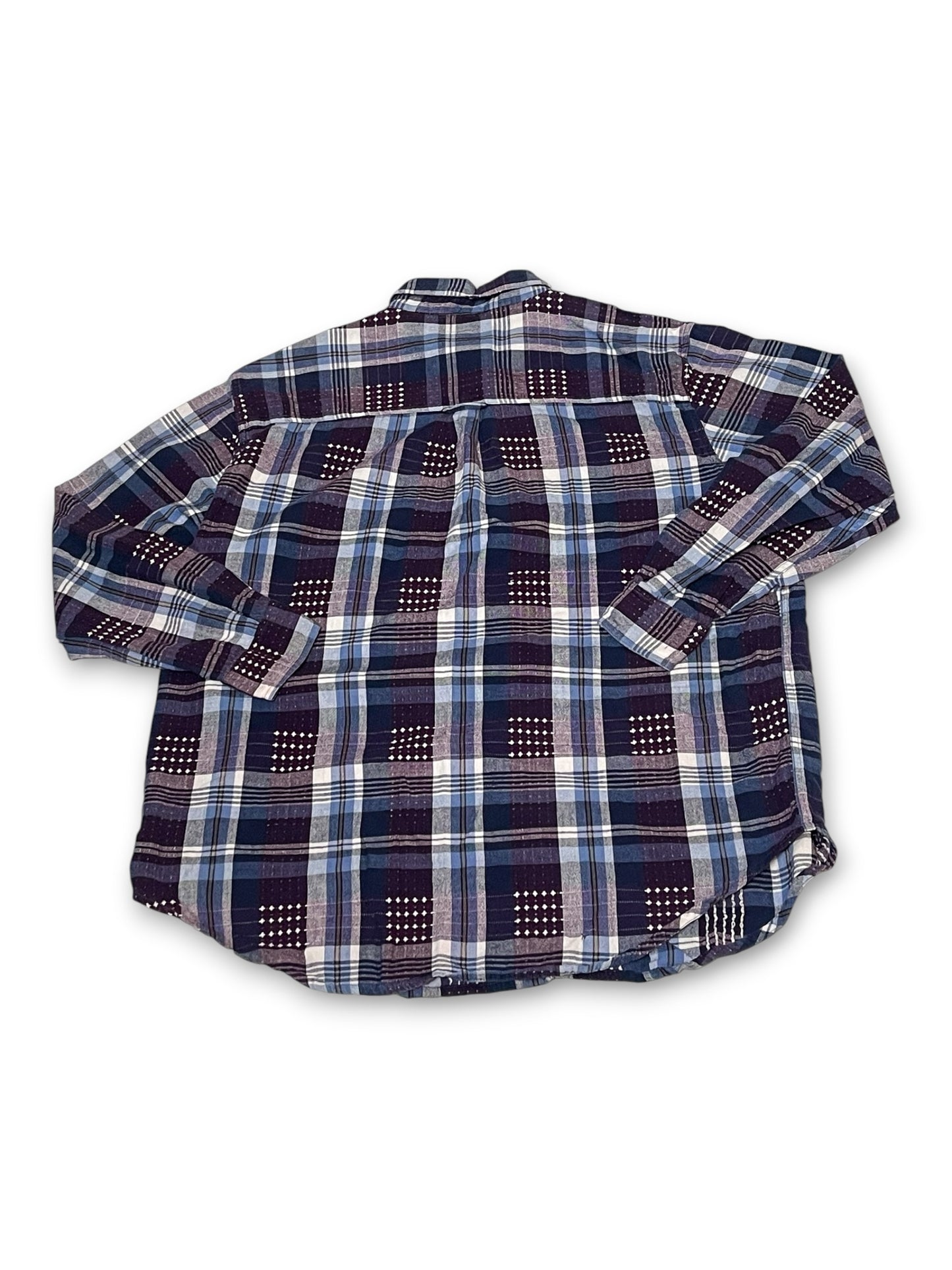 90’s Plaid Button Down Shirt (XL/1X)