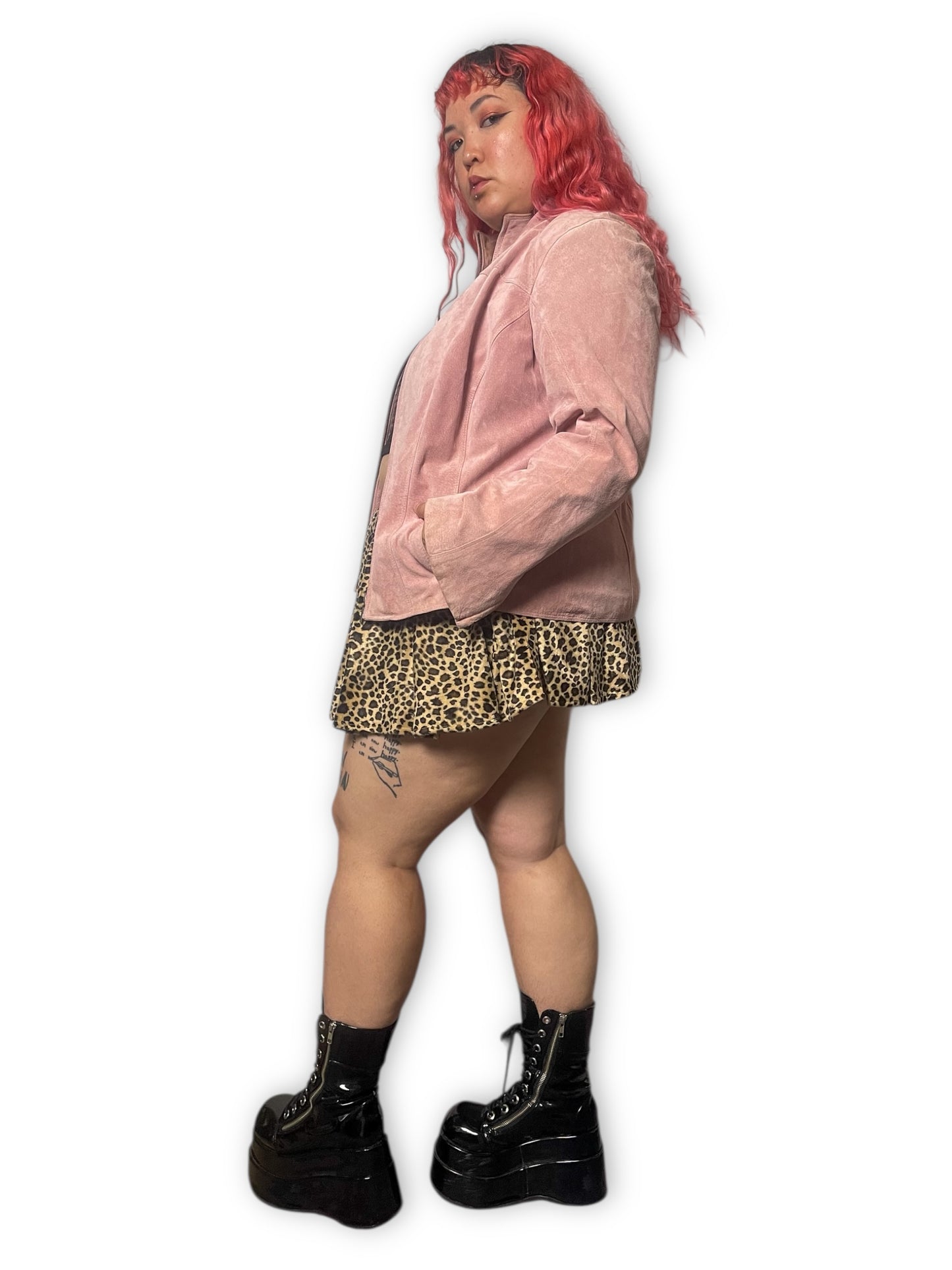 90’s Suede Leather Blazer (1X)