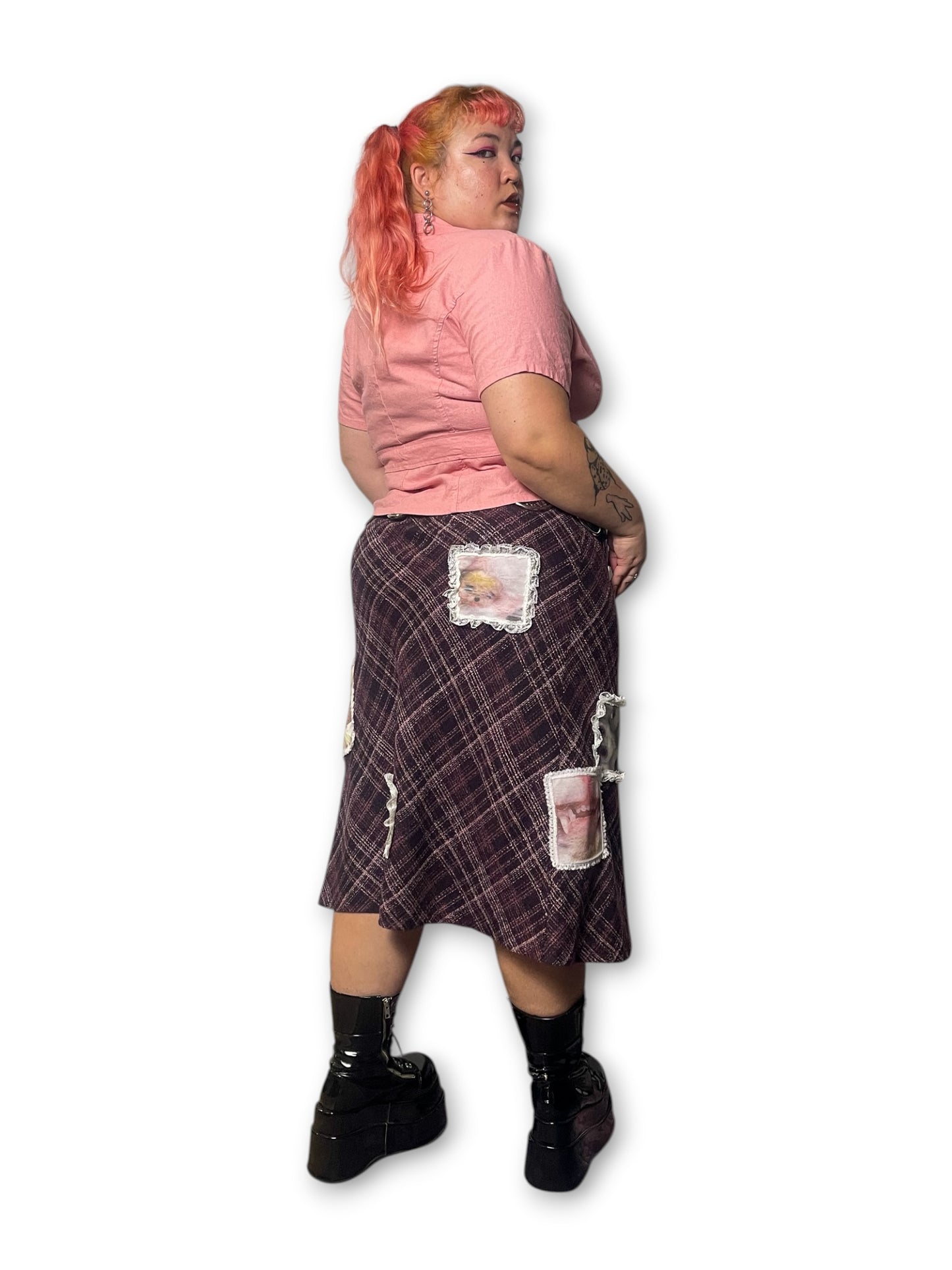 Y2K Short Sleeve Blazer Jacket (1X/2X)