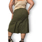 90’s Together! Olive Green Knit Pleated Skirt (2X)