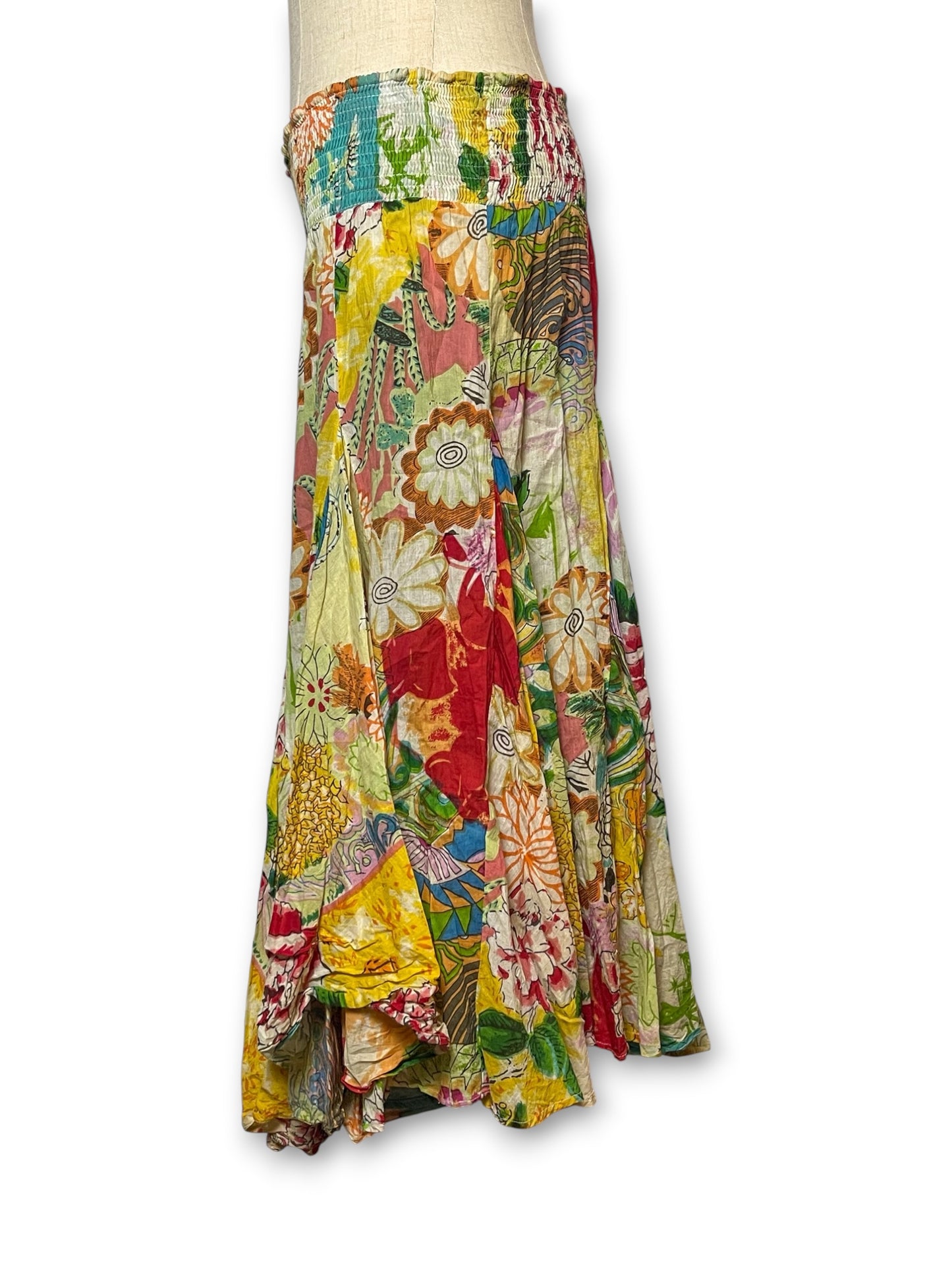 Y2K Boho Fairy Print Skirt (S/M/L)