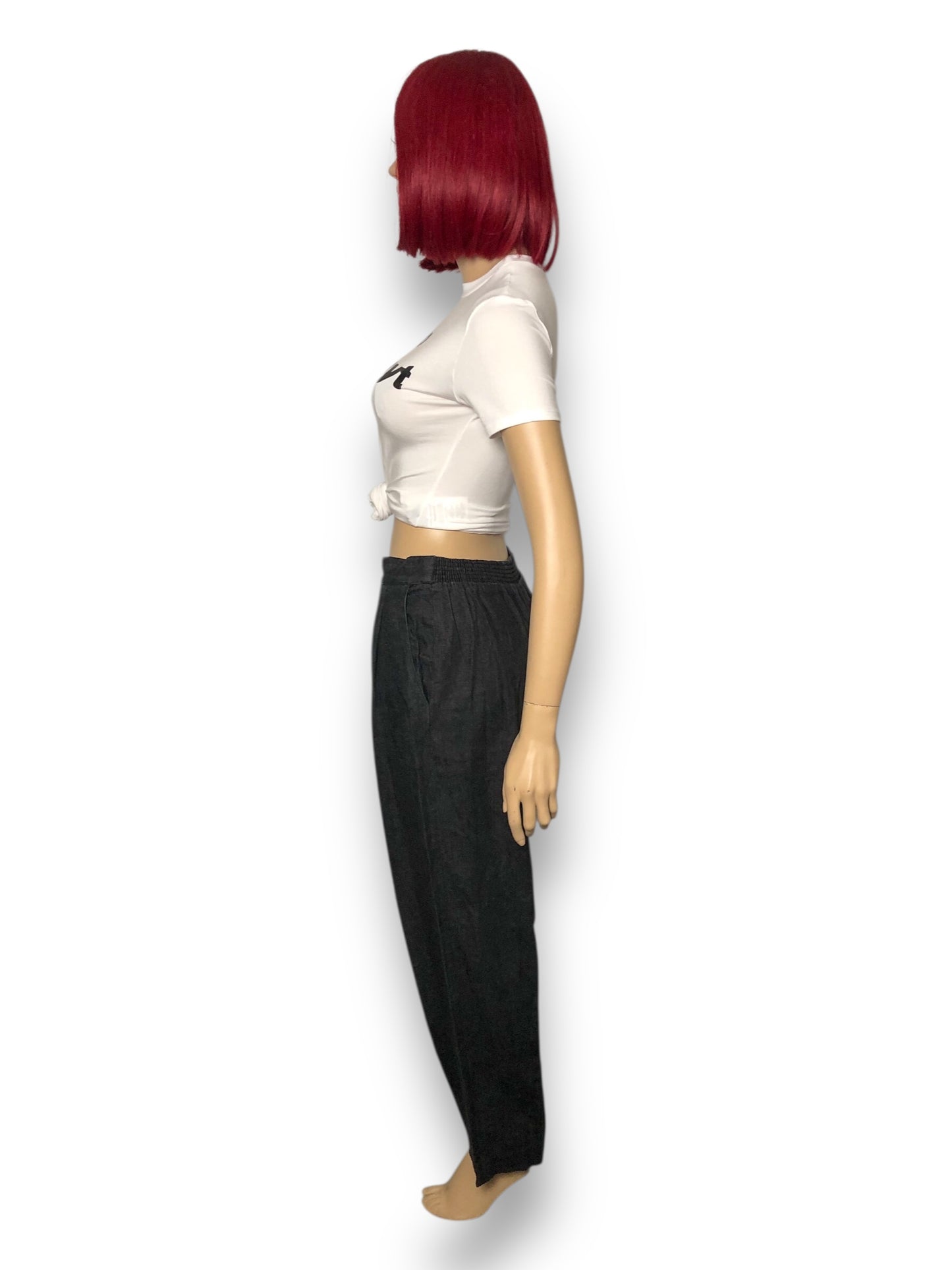 80’s/90’s Lorch Black Pleated Trousers (L/XL)