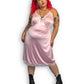 Y2K Comfort Choice Baby Pink Slip Dress (3X)
