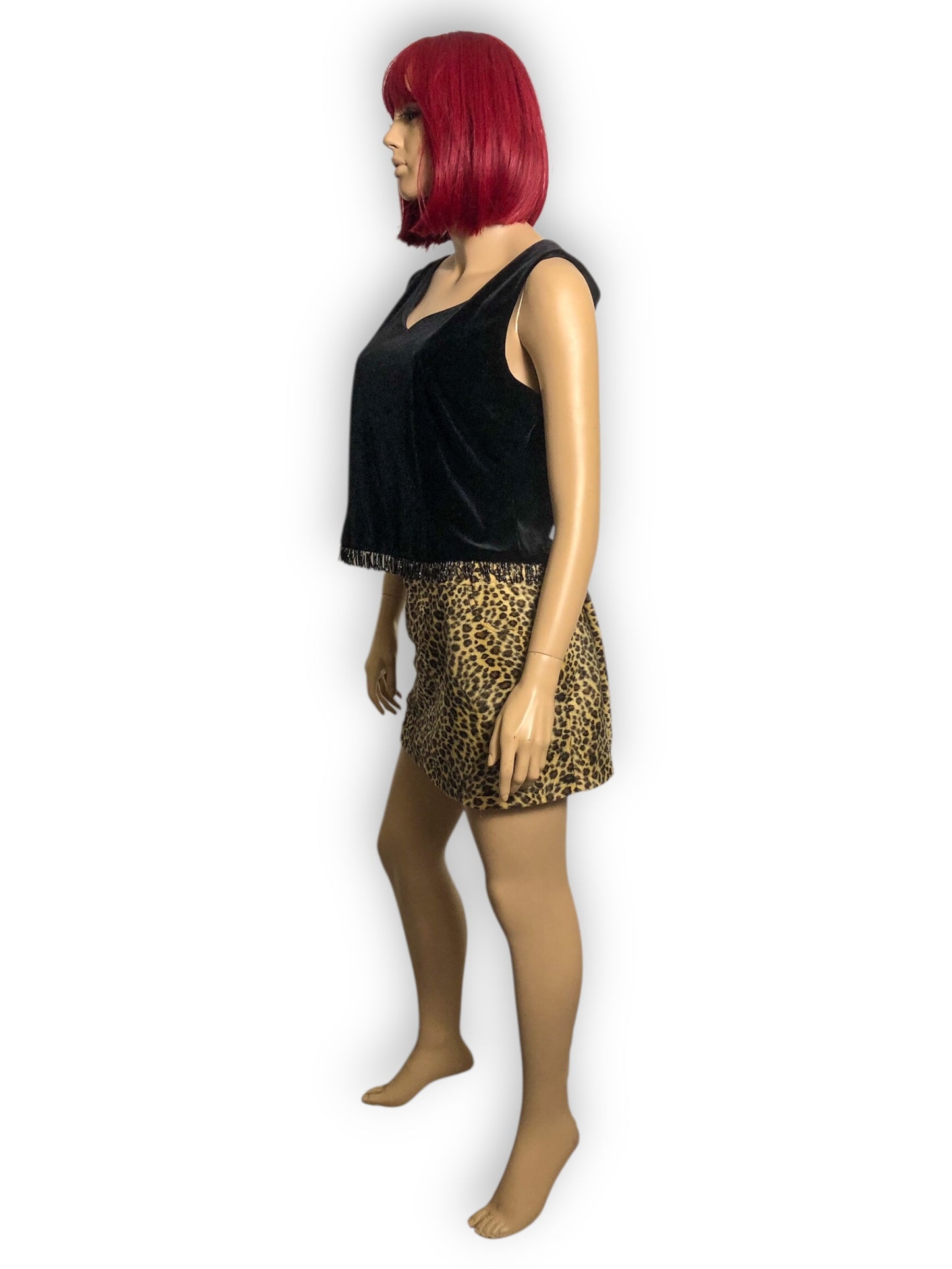 90’s/Y2K Ronni Nicole by Ouida Black Velvet Top (L)