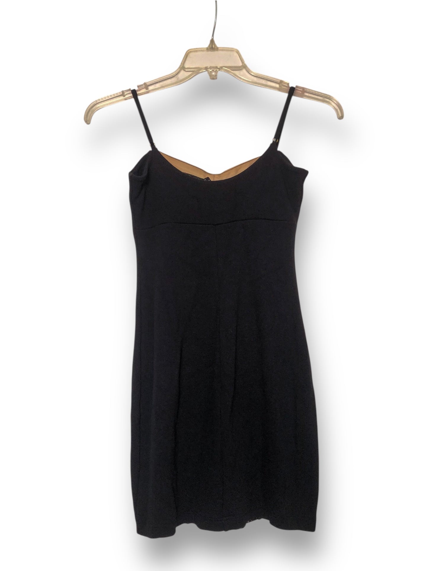 Y2K Moda International Black and Cream Bodycon Dress (S/M)
