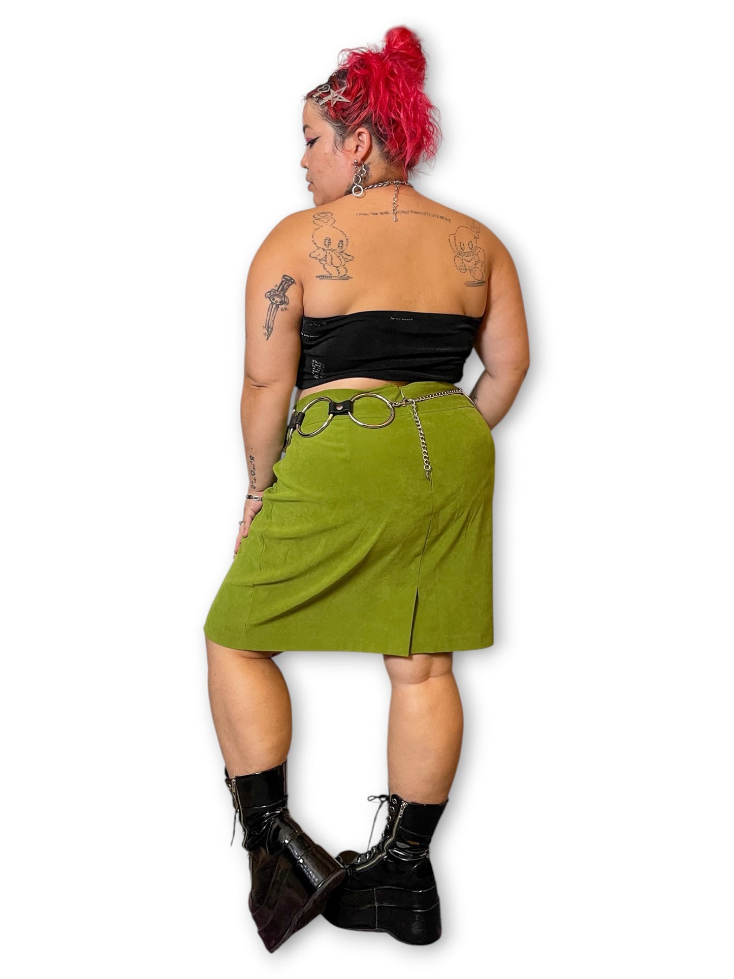 Y2K Lime Green Skirt (2X/3X)