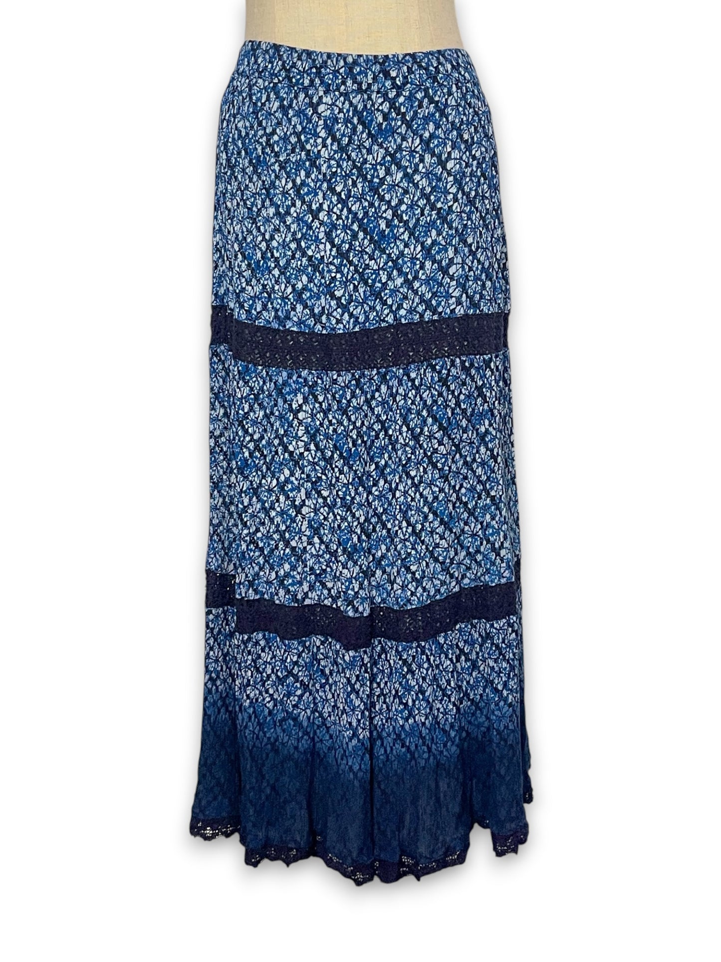 Y2K Boho Cottage Tiered Skirt (M/L/XL/1X)