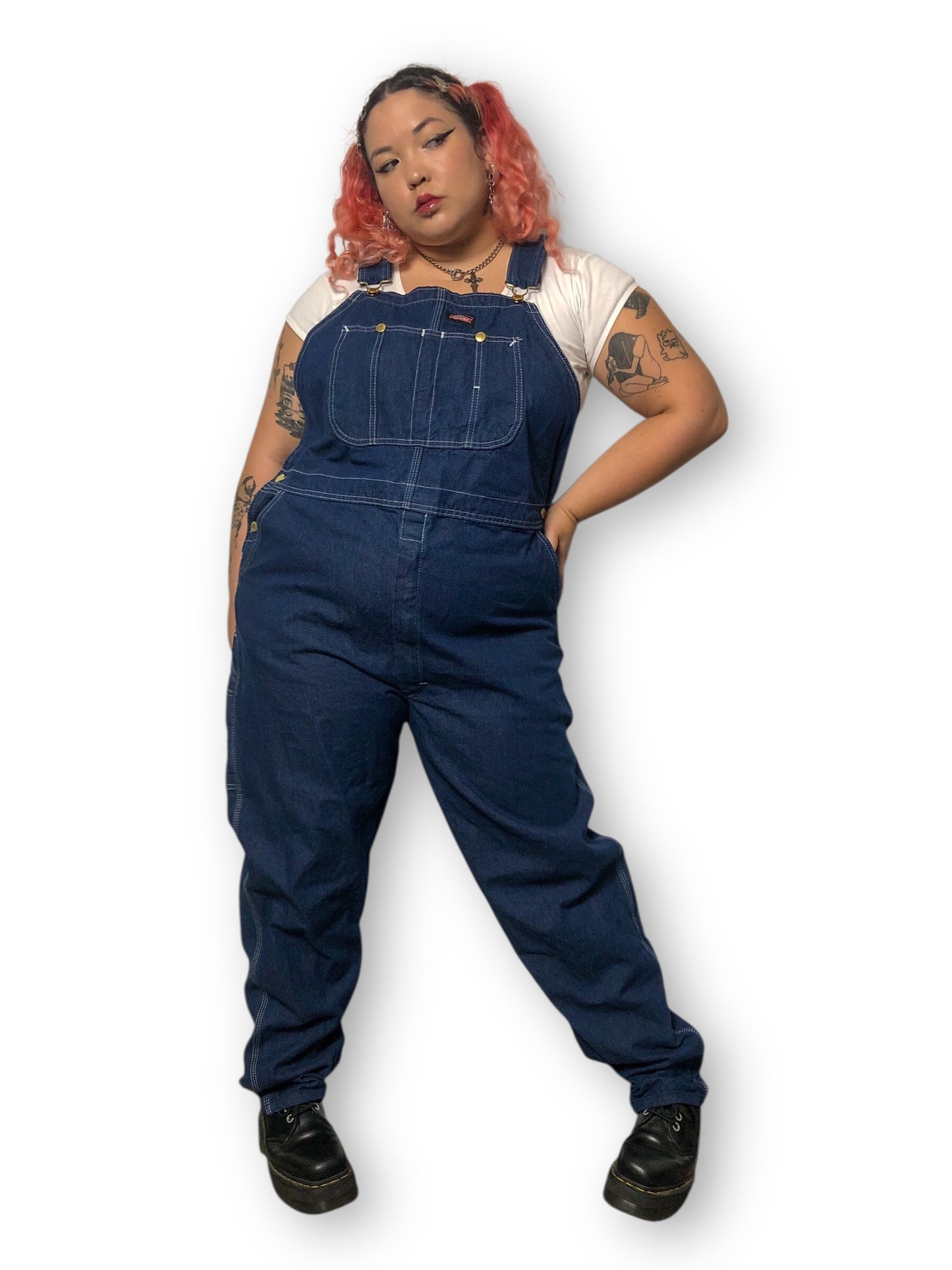 Y2K/Modern Dickies Dark Wash Overalls (2X/3X)
