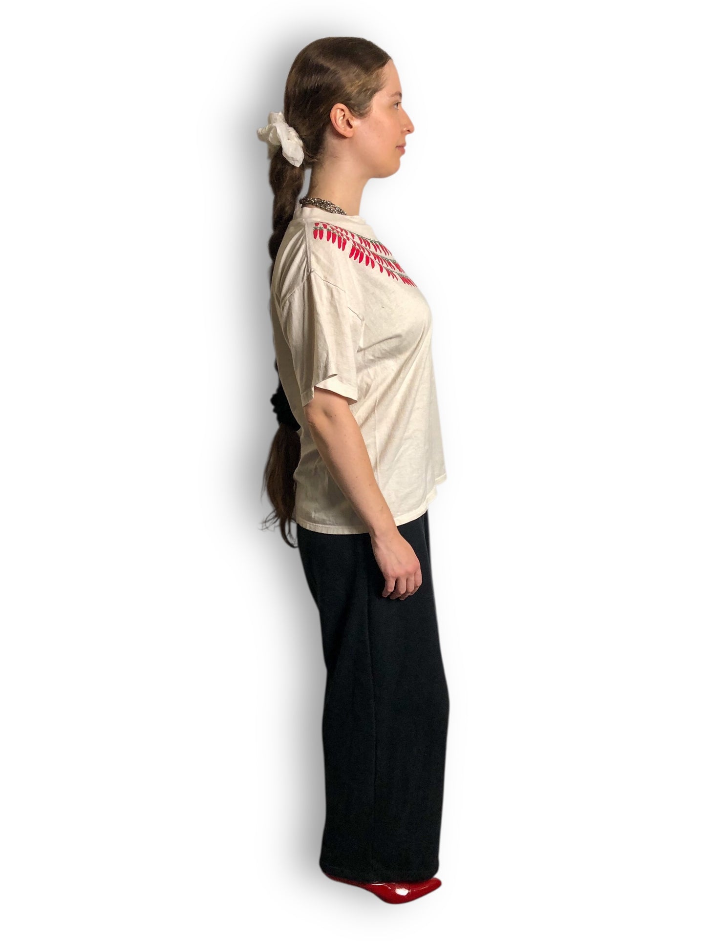 90’s White Chili Pepper T-Shirt (L)