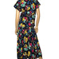 Vintage Abstract Floral Print 2-Piece Set (L)