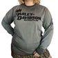 Y2K/Modern Harley Davidson Gray Long Sleeve T-Shirt (L)