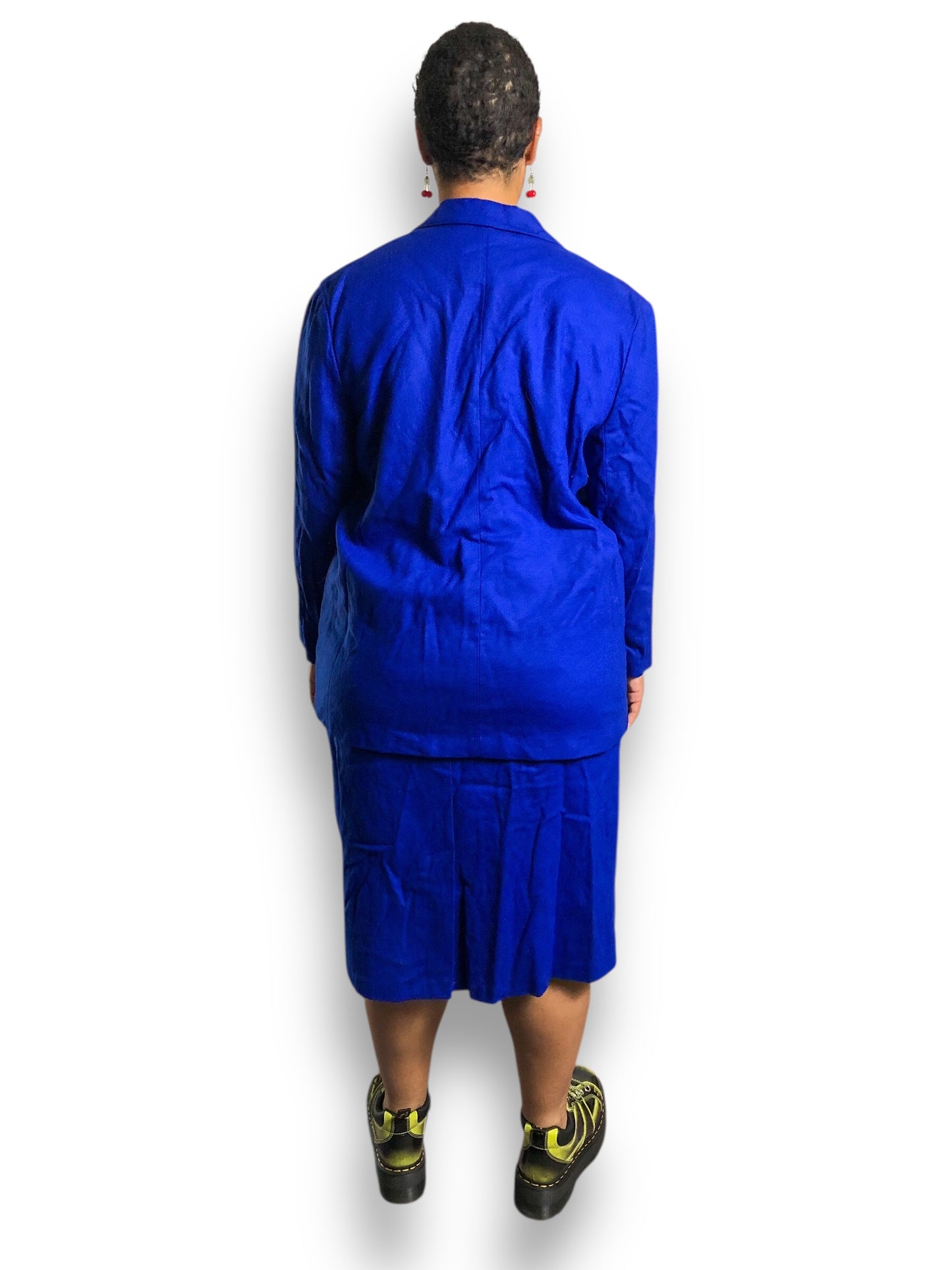 80’s/90’s Alfred Dunner Royal Blue Skirt Suit (XL)