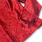 Y2K Chico’s Shiny Ruby Red Blouse (L)
