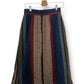 70’s/80’s Michele Striped Pleated Midi Skirt (M)