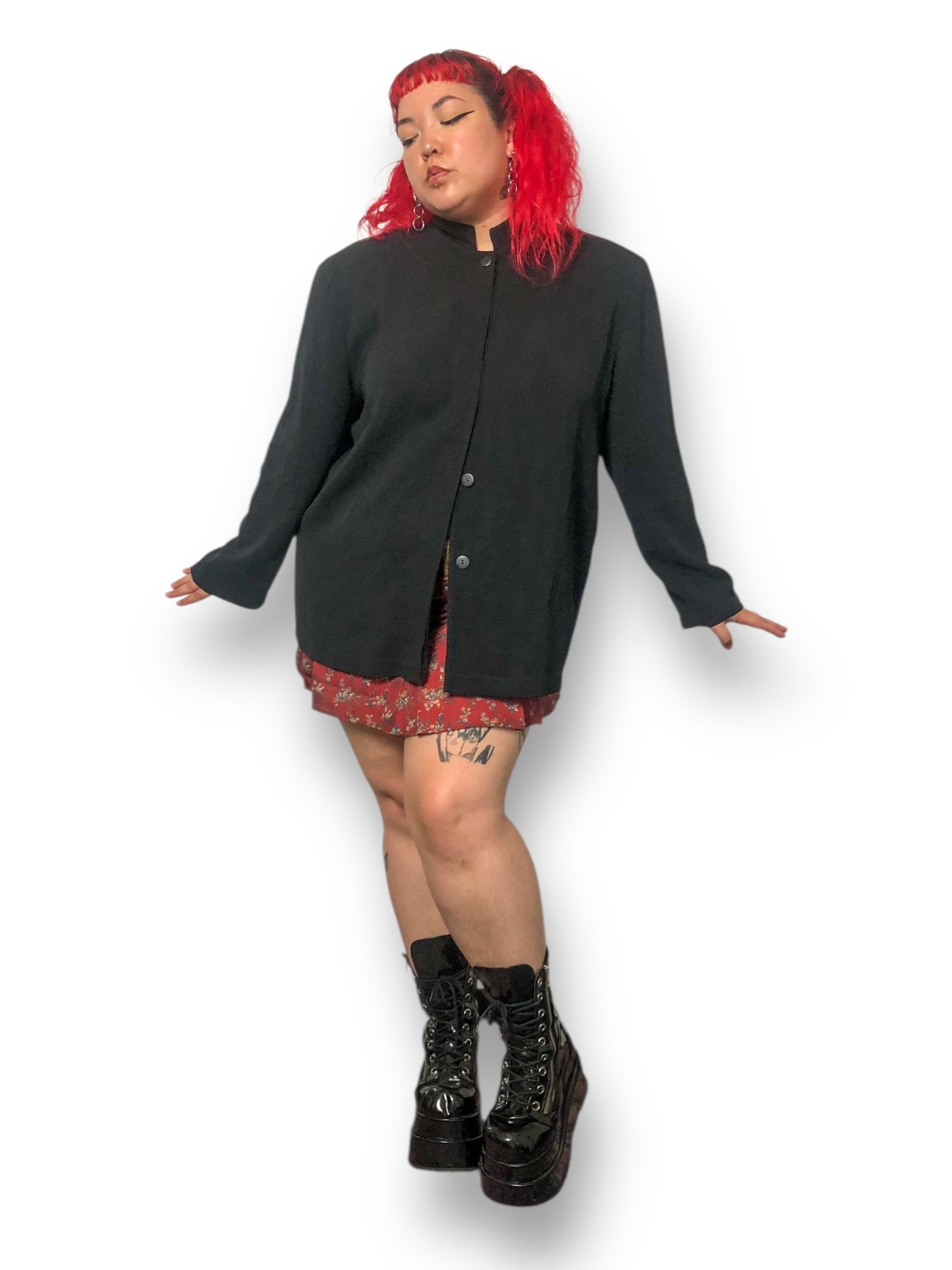 90’s Hino & Malee III Black Minimalist Blazer (M/L/XL/2X)