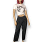 80’s/90’s Lorch Black Pleated Trousers (L/XL)