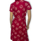 90’s Eddie Bauer Red Floral Wrap Dress (L/XL)