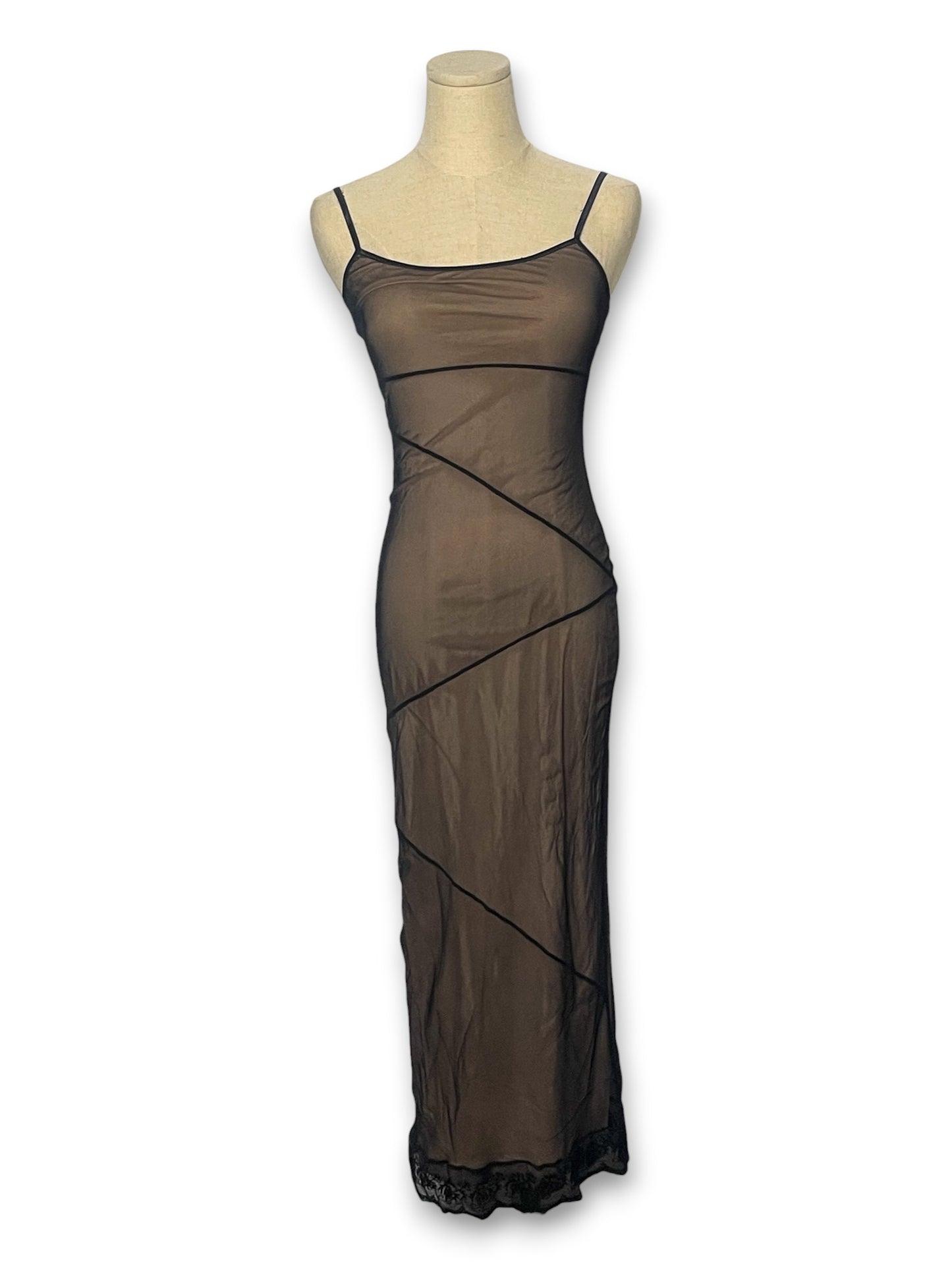 90’s Mesh Layered Maxi Dress (XXS/XS/S)