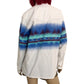 80’s Express Rider White Southwestern Print Long Sleeve Shirt (XL)