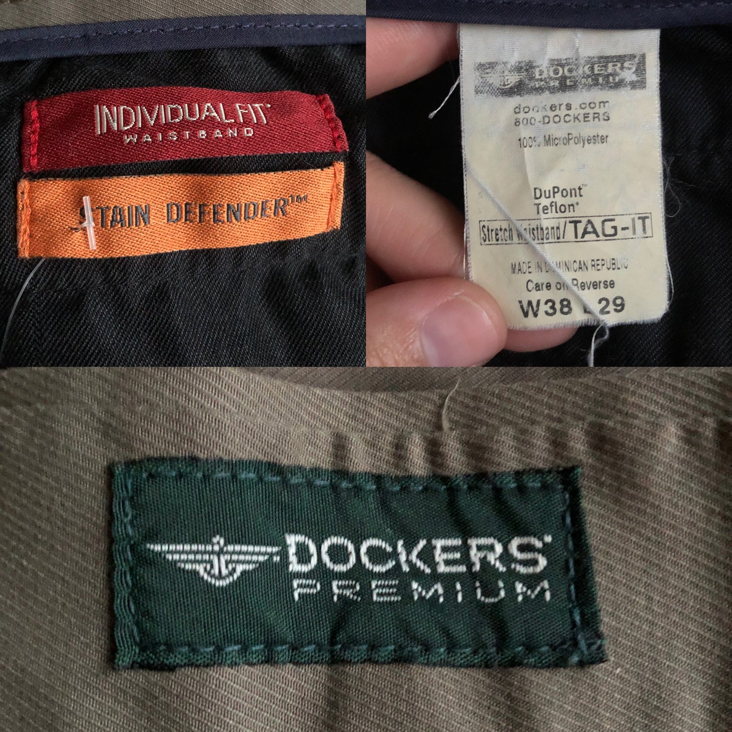 Y2K Dockers Olive Green Pleated Pants (2X)