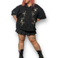 Abercrombie & Fitch Black Embroidered Blouse (3X)