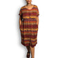 90’s Jennifer Moore Striped Patterned Midi Dress (XL)