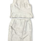 90’s Travis Ayers Gray Silk 2-Piece Set (XL)