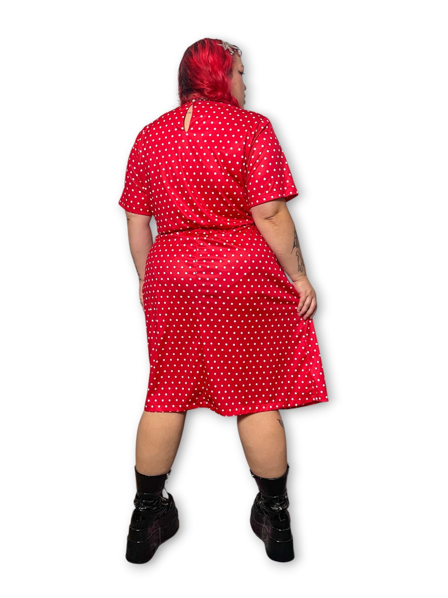 90’s/Y2K Polka Dot A-Line Dress (1X/2X)