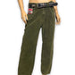 80’s/90’s Big House Drill Olive Green Corduroy Work Pants (L)