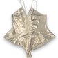 90’s/Y2K White Satin Teddy (L)