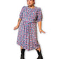 90’s Retro Floral Midi Dress (2X)