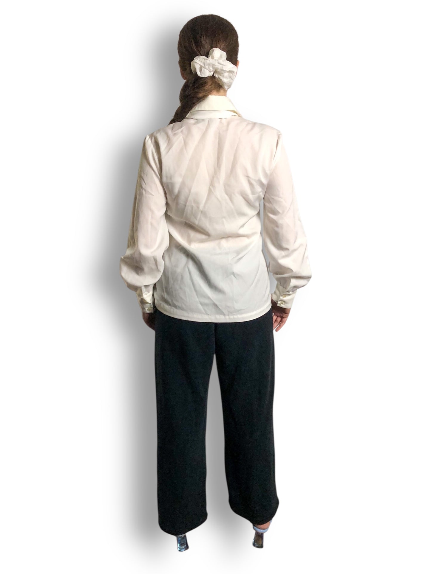 70’s Lady Arrow White Blouse (M/L)