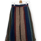 70’s/80’s Michele Striped Pleated Midi Skirt (M)
